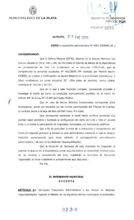 Decreto nº 230 de 2025, ALAK, Julio Cesar