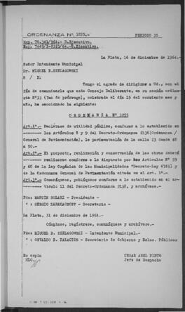 Ordenanza n° 3255 de 1964