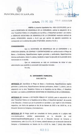 Decreto nº 380 de 2023, GARRO, Julio cesar