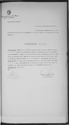 Ordenanza n° 7738 de 1991