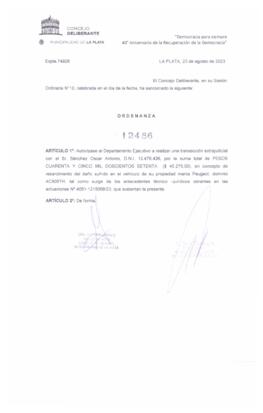 Ordenanza nº 12486 de 2023