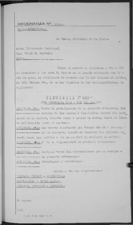 Ordenanza n° 1264 de 1948