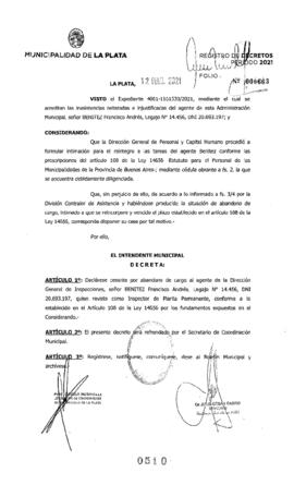 Decreto nº 510 de 2021, GARRO, Julio cesar