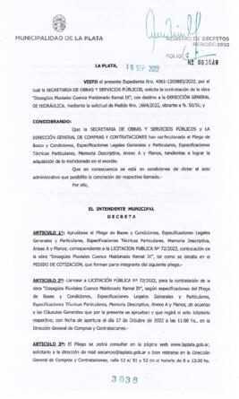 Decreto nº 3038 de 2022, GARRO, Julio cesar