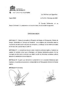 Ordenanza nº 11932 de 2020