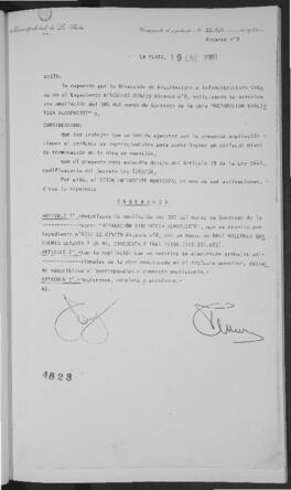 Ordenanza n° 4823 de 1981