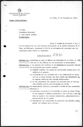 Ordenanza n° 5810 de 1984