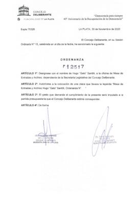 Ordenanza nº 12517 de 2023