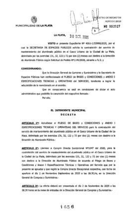 Decreto nº 1656 de 2020, GARRO, Julio cesar