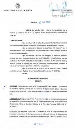 Decreto nº 1 de 2025, ALAK, Julio Cesar