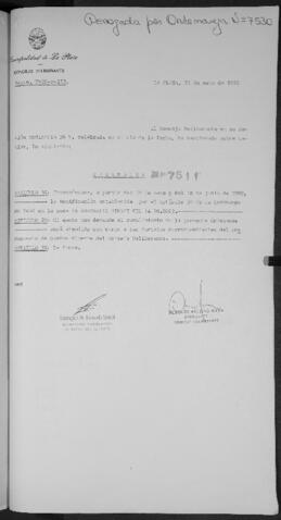 Ordenanza n° 7511 de 1990