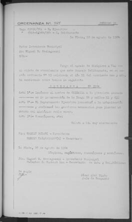 Ordenanza n° 3124 de 1964