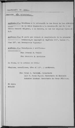 Ordenanza n° 1840 de 1949