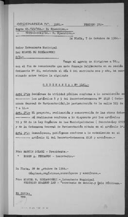 Ordenanza n° 3181 de 1964