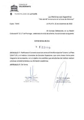Ordenanza nº 12389 de 2022