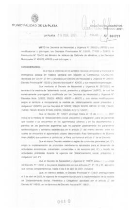 Decreto nº 610 de 2021, GARRO, Julio cesar