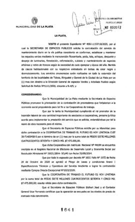 Decreto nº 1641 de 2020, GARRO, Julio cesar