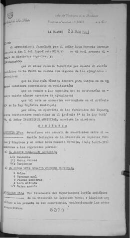 Ordenanza n° 5370 de 1983