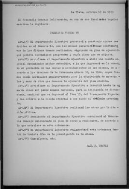 Ordenanza n° 95 de 1933