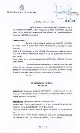 Decreto nº 3041 de 2022, GARRO, Julio cesar