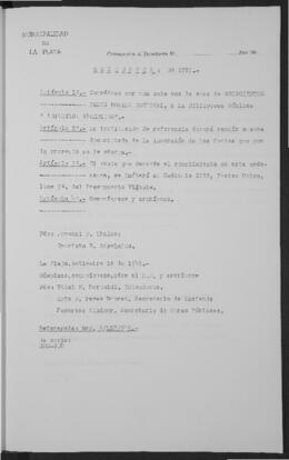 Ordenanza n° 1721 de 1949