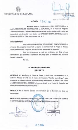 Decreto nº 3586 de 2023, GARRO, Julio cesar