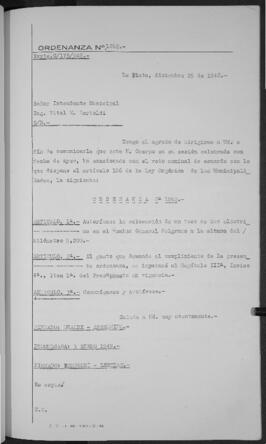 Ordenanza n° 1262 de 1948