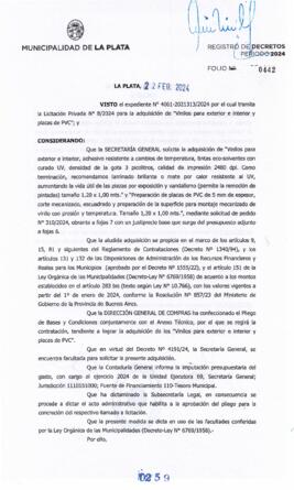 Decreto nº 259 de 2024, ALAK, Julio Cesar