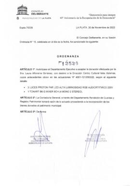 Ordenanza nº 12529 de 2023