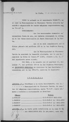 Ordenanza n° 4434 de 1977