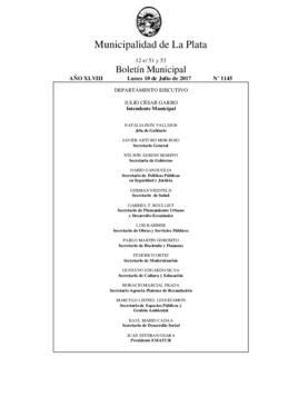 Boletín Municipal nº 1145 - lunes, 10 de julio de 2017
