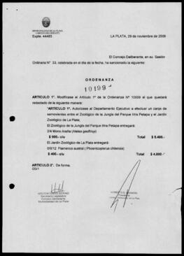 Ordenanza n° 10199 de 2006