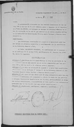 Ordenanza n° 04767 de 1980