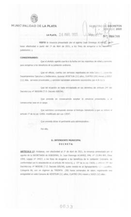 Decreto nº 633 de 2021, GARRO, Julio cesar
