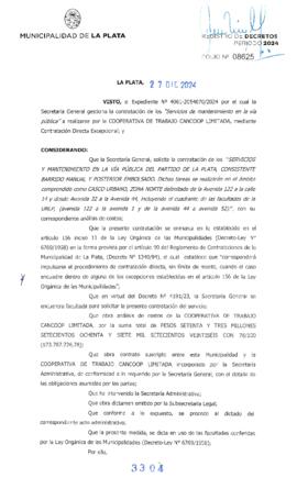 Decreto nº 3304 de 2024, ALAK, Julio Cesar