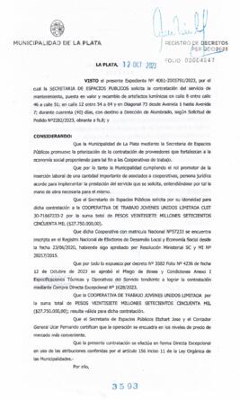 Decreto nº 3593 de 2023, GARRO, Julio cesar