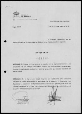 Ordenanza n° 11362 de 2016