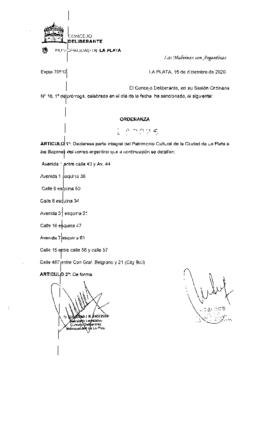 Ordenanza nº 12025 de 2020