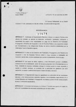 Ordenanza n° 10631 de 2009