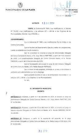 Decreto nº 3200 de 2024, ALAK, Julio Cesar