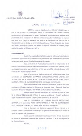 Decreto nº 1531 de 2021, GARRO, Julio cesar