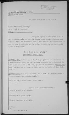 Ordenanza n° 1263 de 1948
