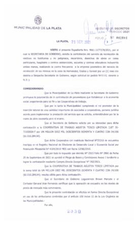 Decreto nº 2330 de 2021, GARRO, Julio cesar