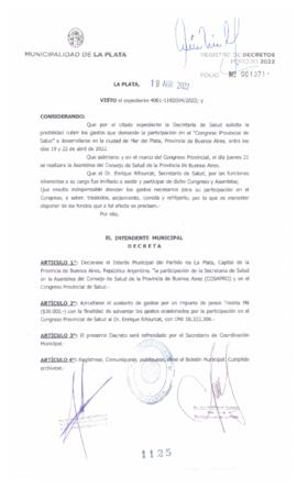 Decreto nº 1125 de 2022, GARRO, Julio cesar