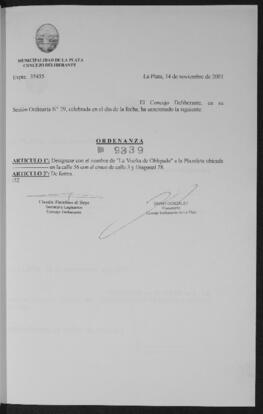 Ordenanza n° 9339 de 2001