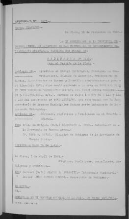 Ordenanza n° 3635 de 1968