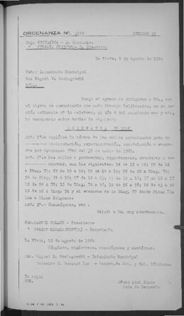 Ordenanza n° 3116 de 1964
