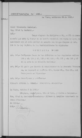 Ordenanza n° 1089 de 1948