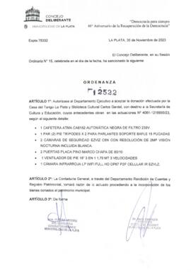 Ordenanza nº 12522 de 2023