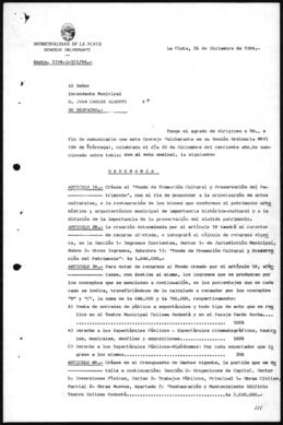 Ordenanza n° 5800 de 1984